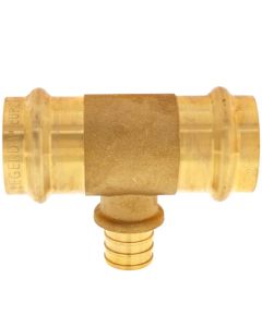 1" x 1" x 3/4" Press x Press x PEX Crimp Tee