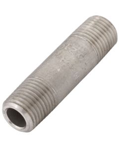 1/4" X 2" Schedule 80, 304/304L Seamless Stainless Steel Nipple