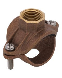 1-1/4" x 1/2" Brass Saddle Tee
