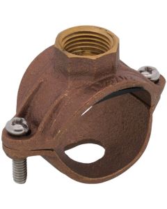 1-1/2" x 1/2" Brass Saddle Tee