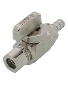 3/8" PureFlow PEX Crimp x 3/8" OD Compression Straight Stop, Lead Free (Chrome)