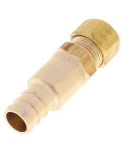 1/2" PureFlow PEX Crimp x 1/4" Compression Lav Adapter (Brass Nut)