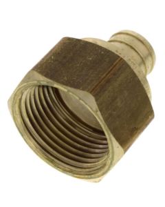 3/4" PEX x 1" NPT Brass Female Adapter (Lead Free)