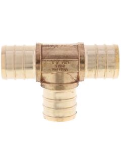 Zero Lead Brass 3/4" PEX Crimp x 3/4" PEX Crimp x 3/4" PEX Crimp