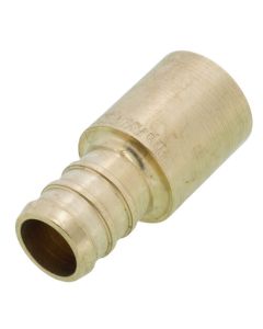 1/2" PEX Crimp x 1/2" Male Sweat Copper Fitting Straight Adapter (Lead Free)