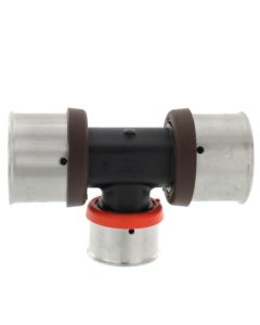 1-1/2" x 1-1/2" x 1/2" PEX Press PureFlow Polymer Tee
