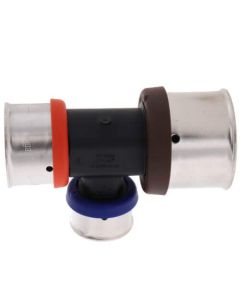 1-1/2" x 1" x 3/4" PEX Press PureFlow Polymer Tee
