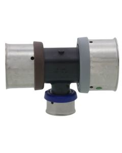 1-1/2" x 1-1/4" x 3/4" PEX Press PureFlow Polymer Tee