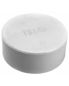 4" Solvent Weld Sewer and Drain Pipe Cap