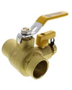 1-1/4" Sweat PRO-PAL Full Port Ball Valve w/ Drain (Lead Free)