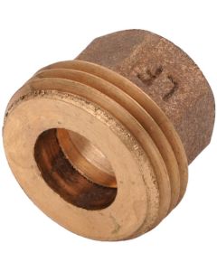1/2" x 3/4" Cast Brass Sweat x Hose Thread Adapter