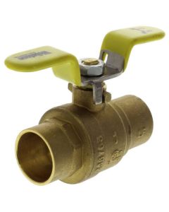 1" Sweat Full Port Ball Valve w/ T-Handle (Lead Free)