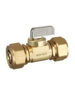 1/2" PEX-AL-PEX x 1/2" PEX-AL-PEX Compression Ball Valve, Lead Free (Rough Brass)
