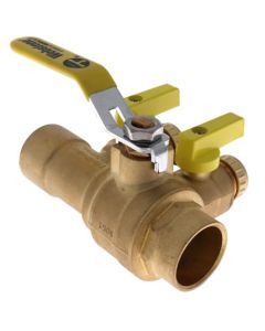 1-1/4" Sweat Full Port Purge & Fill Ball Valve