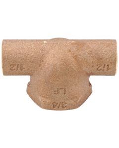 1/2" x 1/2" x 3/4" CxCxF Tee (Lead Free)