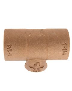 1-1/4" x 1-1/4" x 1/2" CxCxF Tee (Lead Free)