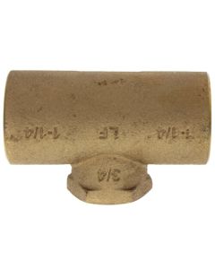 1-1/4" x 1-1/4" x 3/4" CxCxF Tee (Lead Free)