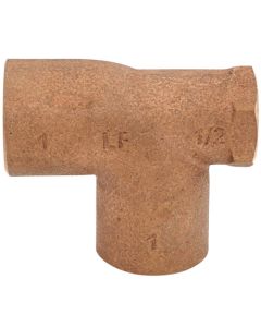1" x 1/2" x 1" CxFxC Tee (Lead Free)