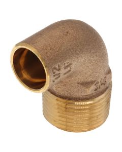 1/2" x 3/4" CxM 90° Elbow (Lead Free)