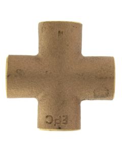 1/2" Cast Brass Cross (Lead Free)