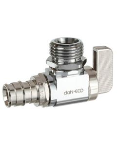 1/2" Expansion PEX x 1/2" NPSM Angle Supply Stop, Lead Free (Chrome Plated)