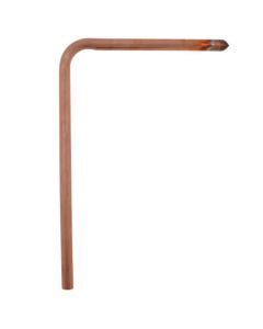 1/2" Male Sweat Copper Tub Spout Stub Out Elbow, No Lead (13" x 9")