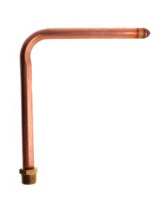 1/2" MIP Copper Swivel Tub Spout Stub Out Elbow (8" x 7")