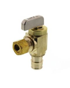 1/2" Expansion PEX Full-Port Angle Stop Valve, Lead Free (Rough Brass)