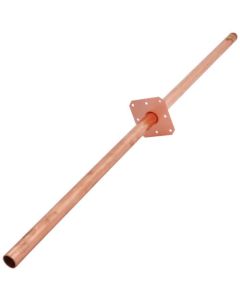 1/2" CTS x Spin Closed End Type L Copper Stub Out Bullet w/ Ear (24" Length)