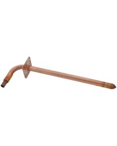1/2" PowerPEX Crimp Copper Stub Out Elbow w/ Ear (3-1/2" x 12")
