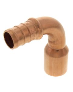1/2" PEX x 1/2" Copper Fitting Elbow (Lead Free)