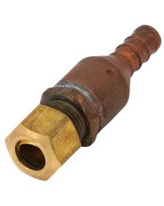 3/8" PEX Crimp × 3/8" OD compression Straight Adapter, Lead Free