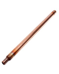 1/2" PEX Crimp x Spin Closed Copper Stub Out Bullet (12" Length)