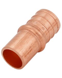 PowerPEX 3/4" PEX x 1/2" Male Sweat Copper Fitting Straight Adapter, Lead Free