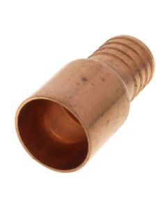 PowerPEX 1" PEX x 1" Male Sweat Copper Fitting Straight Adapter (Lead Free)