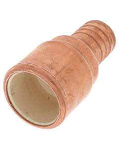 1" PEX Crimp x 1" CPVC Copper Straight MetalHead Adapter (Lead Free)