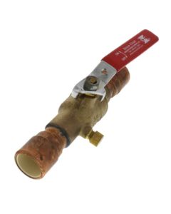 3/4" CPVC MetalHead Full Port Brass Ball Valve w/ Drain (Lead Free)