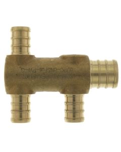 PEX Crimp Multiport Tee (3) 1/2" Branches (1) 3/4" Trunk End