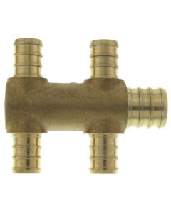 PEX Crimp Multiport Tee (4) 1/2" Branches (1) 3/4" Trunk End