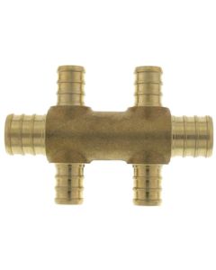 PEX Crimp Multiport Tee (4) 1/2" Branches (2) 3/4" Trunk Ends