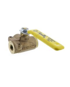 1-1/4" Standard Port, 3 Way Diversion Threaded Ball Valve (21 Cv)