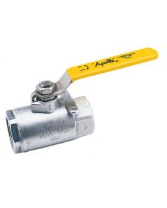 1-1/4" Threaded CF8M Stainless Steel Ball Valve w/ Locking Handle, 48 Cv (Lead Free)