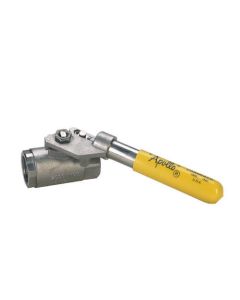 1/2" Standard Port Stainless Steel Threaded Ball Valve w/ Spring Return Handle (Lead Free)
