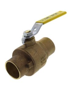 1-1/4" Full Port Contractor Series Sweat Ball Valve (125 Cv)