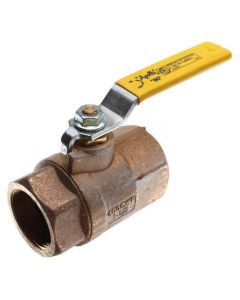 1-1/4" Bronze Threaded Shut Off Ball Valve (48 Cv)