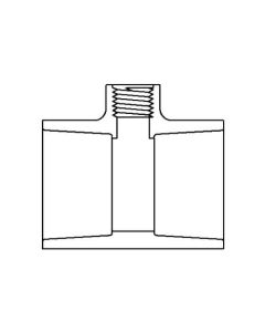 3/4" x 3/4" x 1/2" CPVC Schedule 80 Reducing Tee (Socket x Socket x FPT)