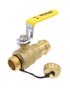 3/4" Press x Hose Full Port Ball Valve (Lead Free)