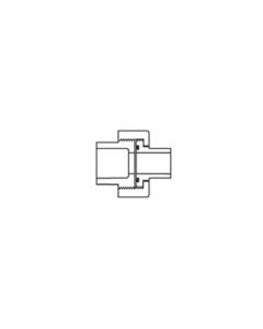 3/4" CPVC Schedule 80 Union 2000 w/ Viton O-Ring Seal (Socket x Spigot)