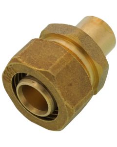 5/8" PEX-AL-PEX Compression x 1/2" Male Sweat Adapter