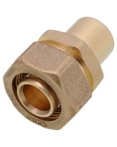 3/4" PEX-AL-PEX Compression x 3/4" Male Sweat Adapter